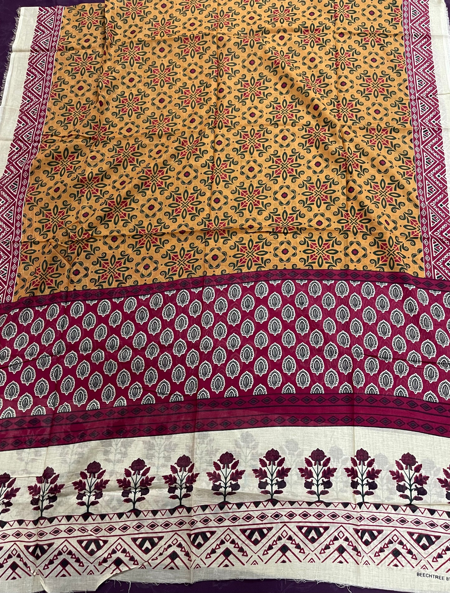 BT 3 Piece Unstitched Premium Lawn Suit D-8