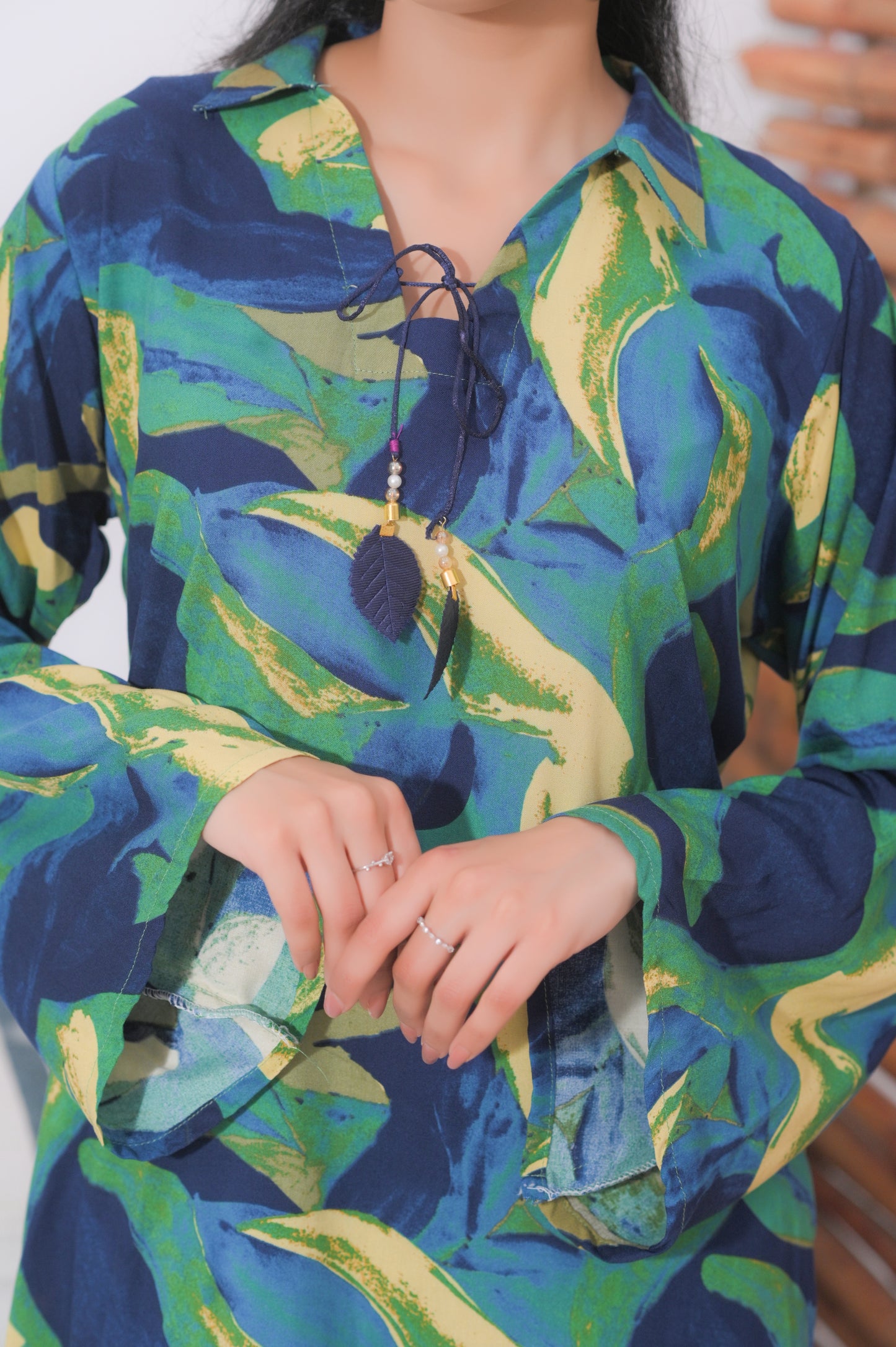 Shifona 2 Piece – Ready to Wear Printed Linen Co-ords Set – Design 3