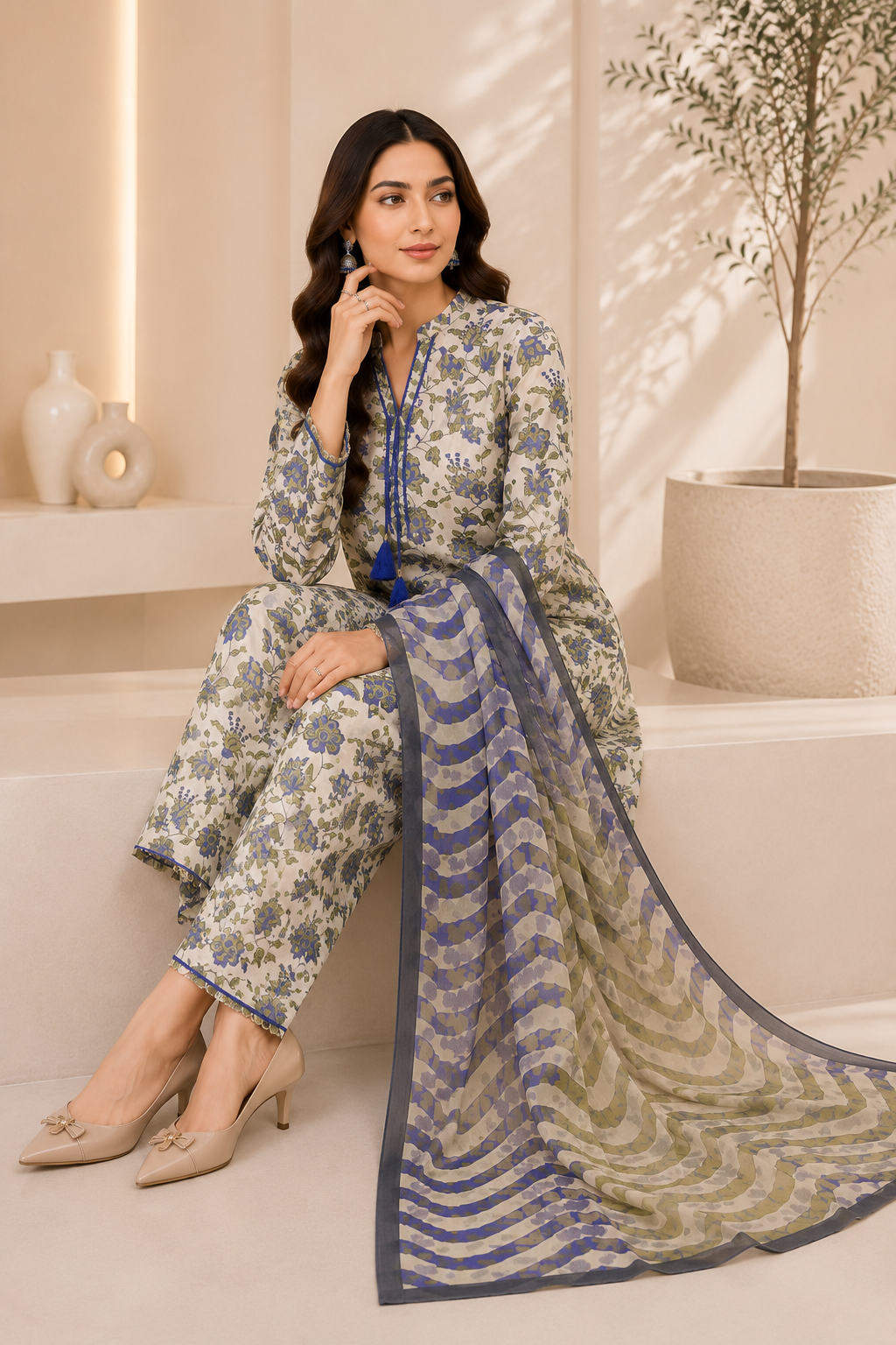 Azure Blossom | Unstitched