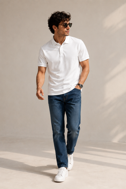 Signature Polo - White