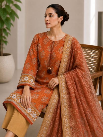 Bonanza 3PC unstitched 16B