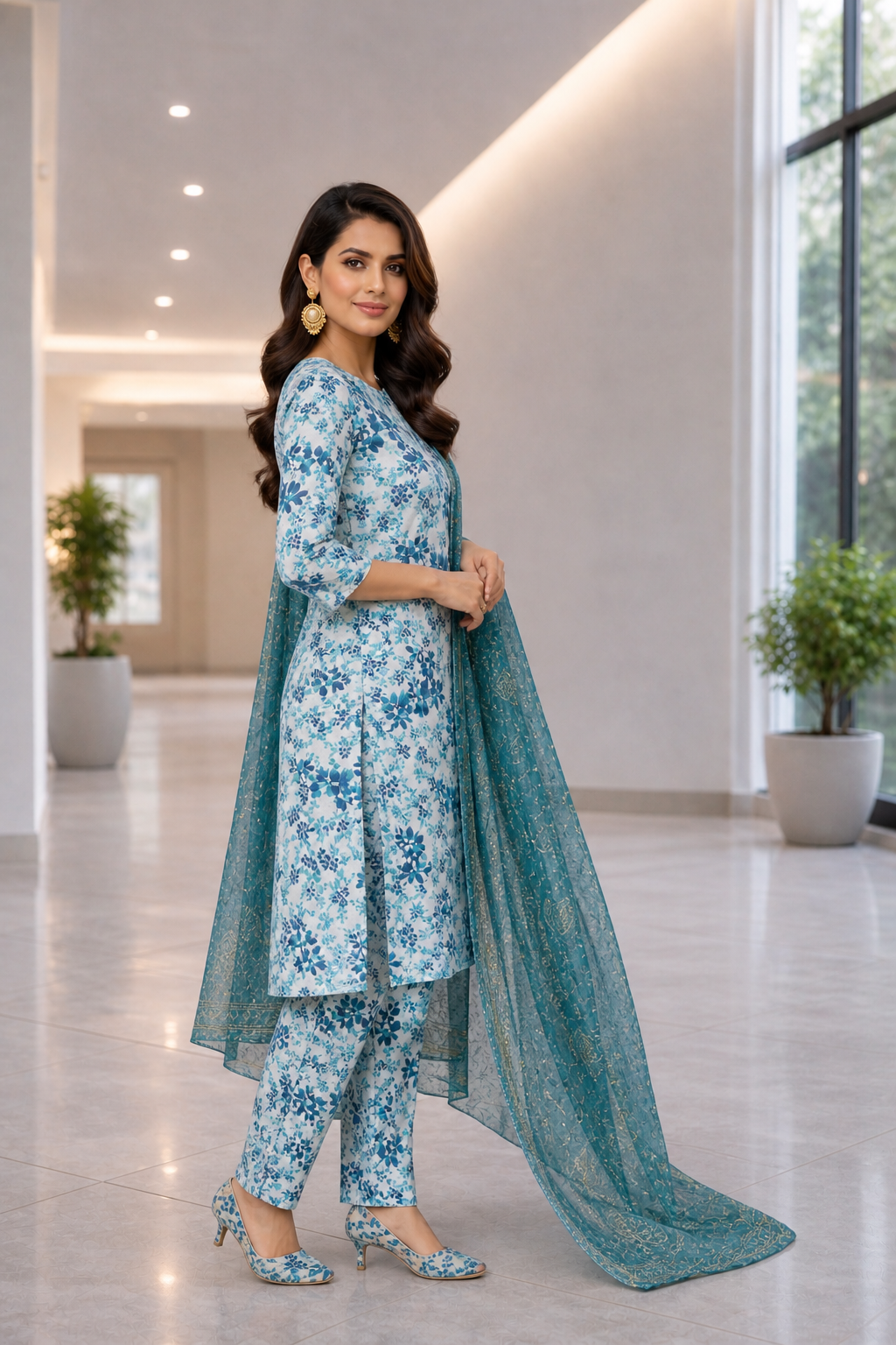 Loraim 3 Piece Unstitched Premium Lawn Suit D-11