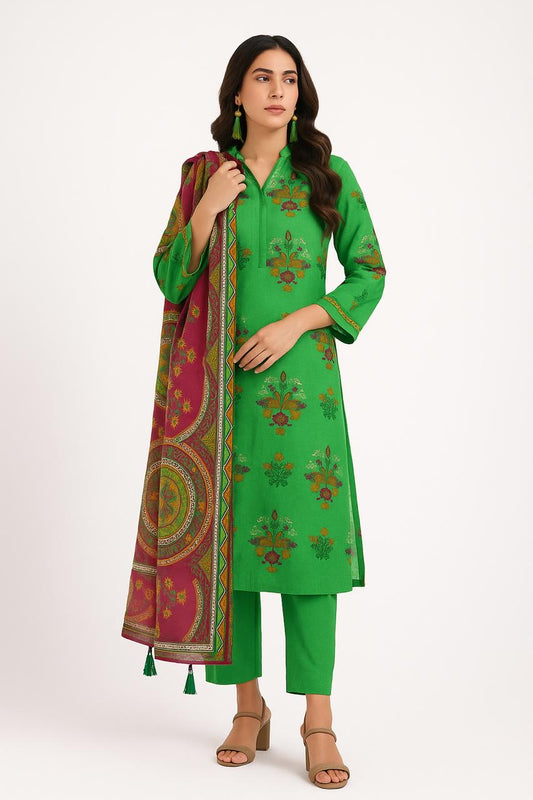 Alkaram 2 Piece – Unstitched Printed Lawn – Design 8