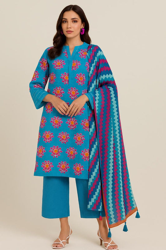 Alkaram 2 Piece – Unstitched Printed Lawn – Design 4
