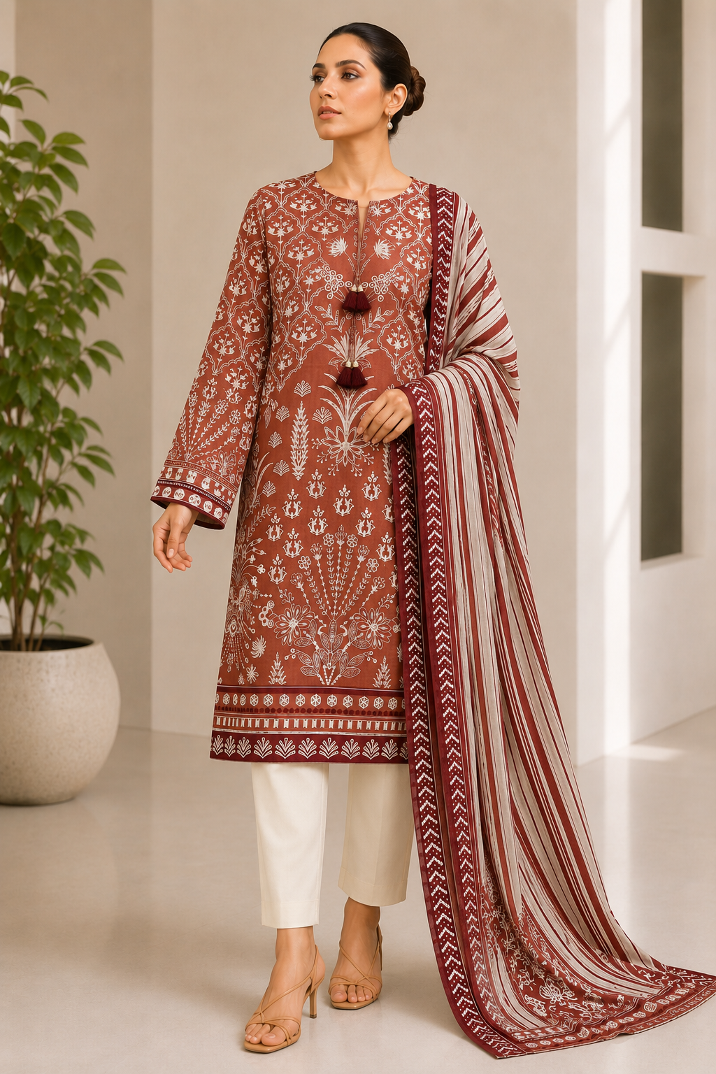 Bonanza 3PC unstitched 07B