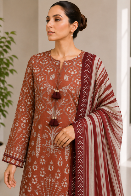 Bonanza 3PC unstitched 07B