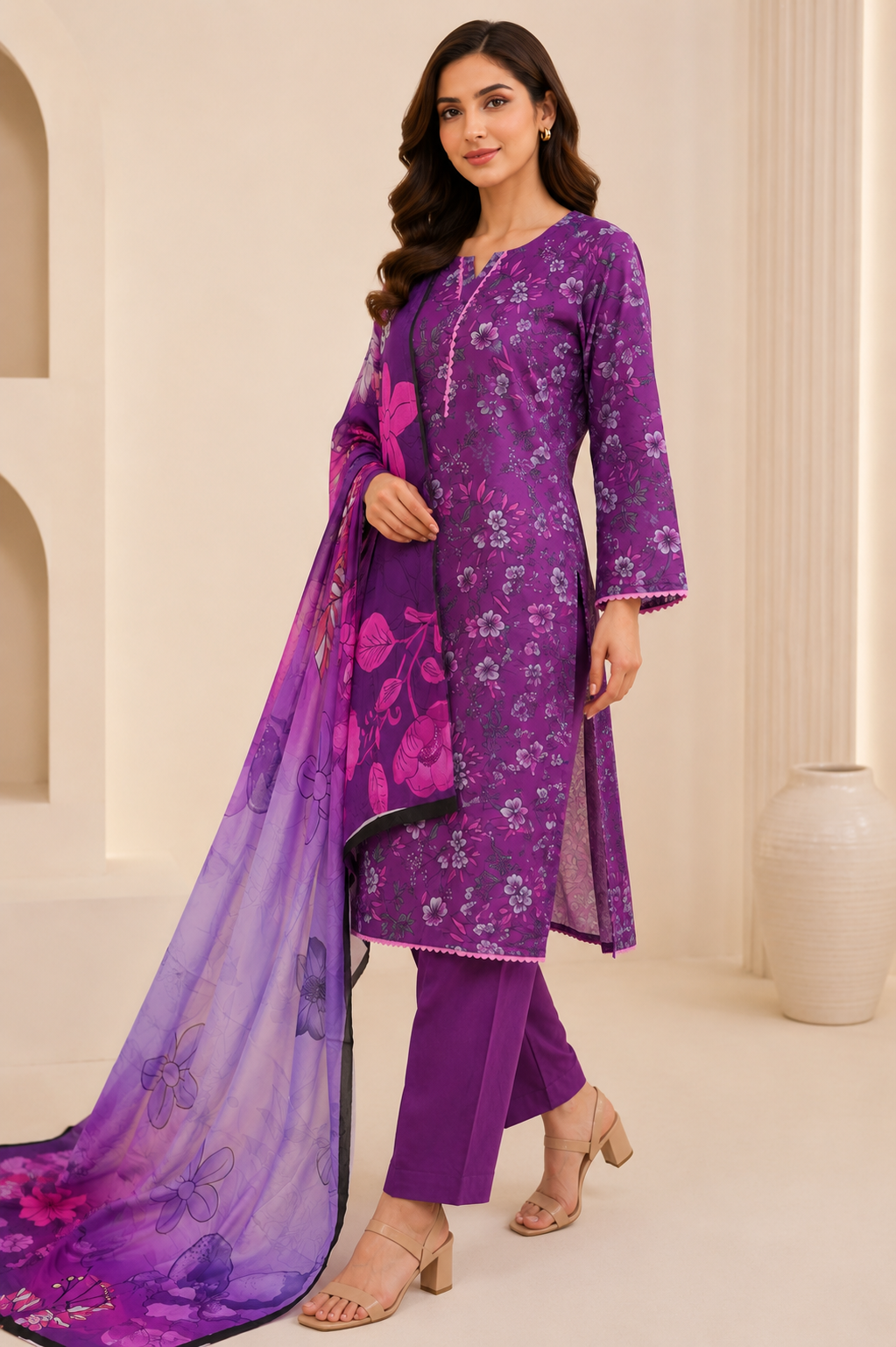 Violet Blossom | 3PC RTW Lawn