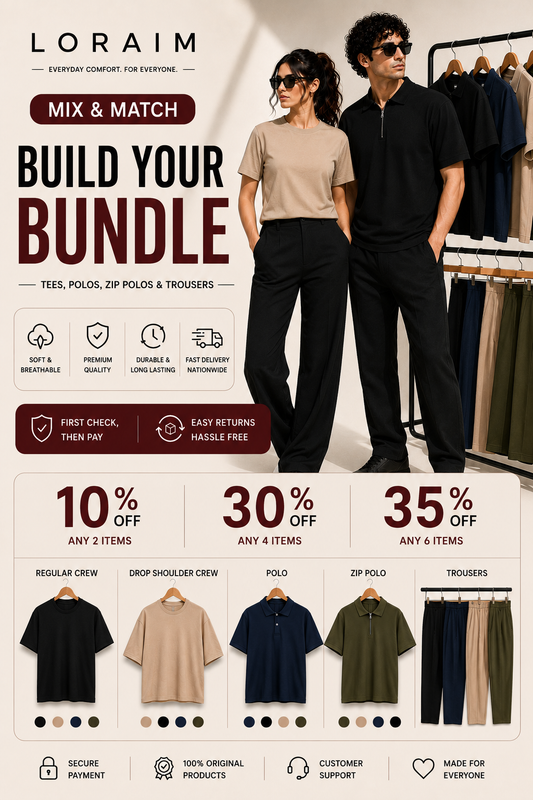 LORAIM | Tees, Polos & Trouser Bundle