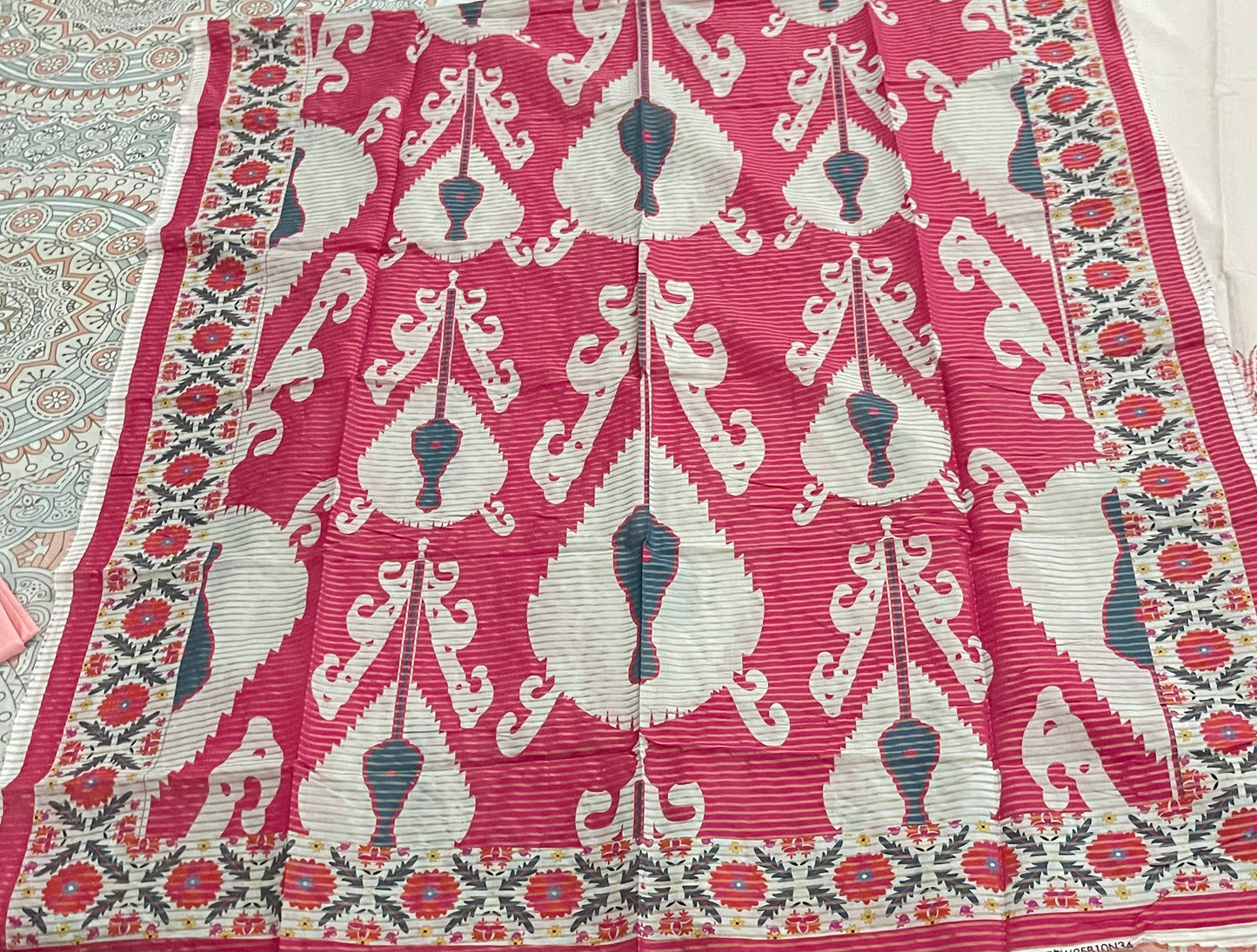 Bonanza jacquard unstitched 3PC Lawn Suit B-26-1004