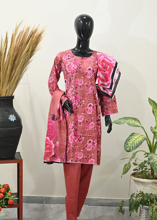 Loraim – 3 Piece Ready to Wear Lawn Suit – Design 9