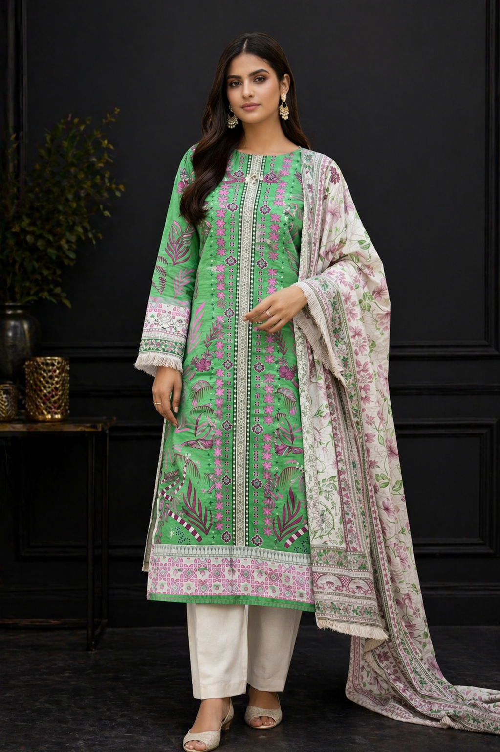 Bonanza 3-Piece unstitched Lawn Suits D-5
