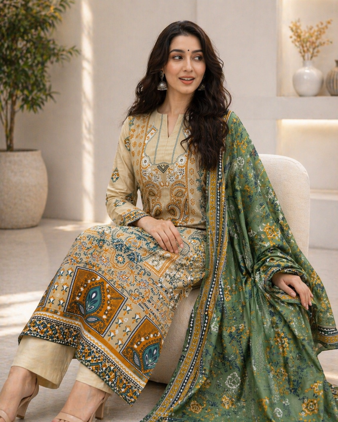 Loraim 3 Piece unstitched Lawn Suits D-1