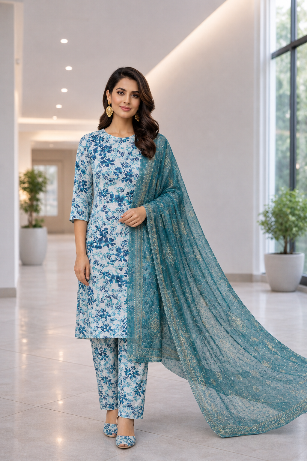 Loraim 3 Piece Unstitched Premium Lawn Suit D-11