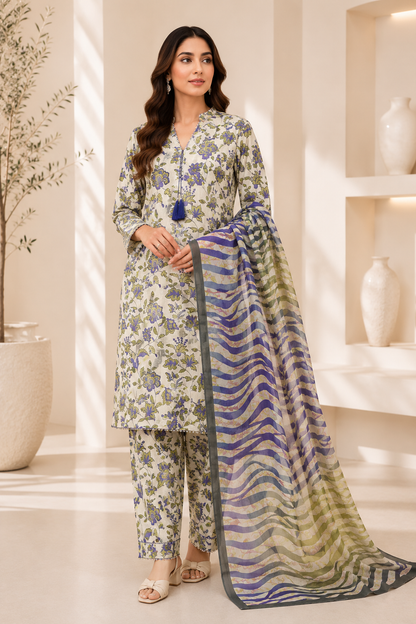 Azure Blossom | Unstitched