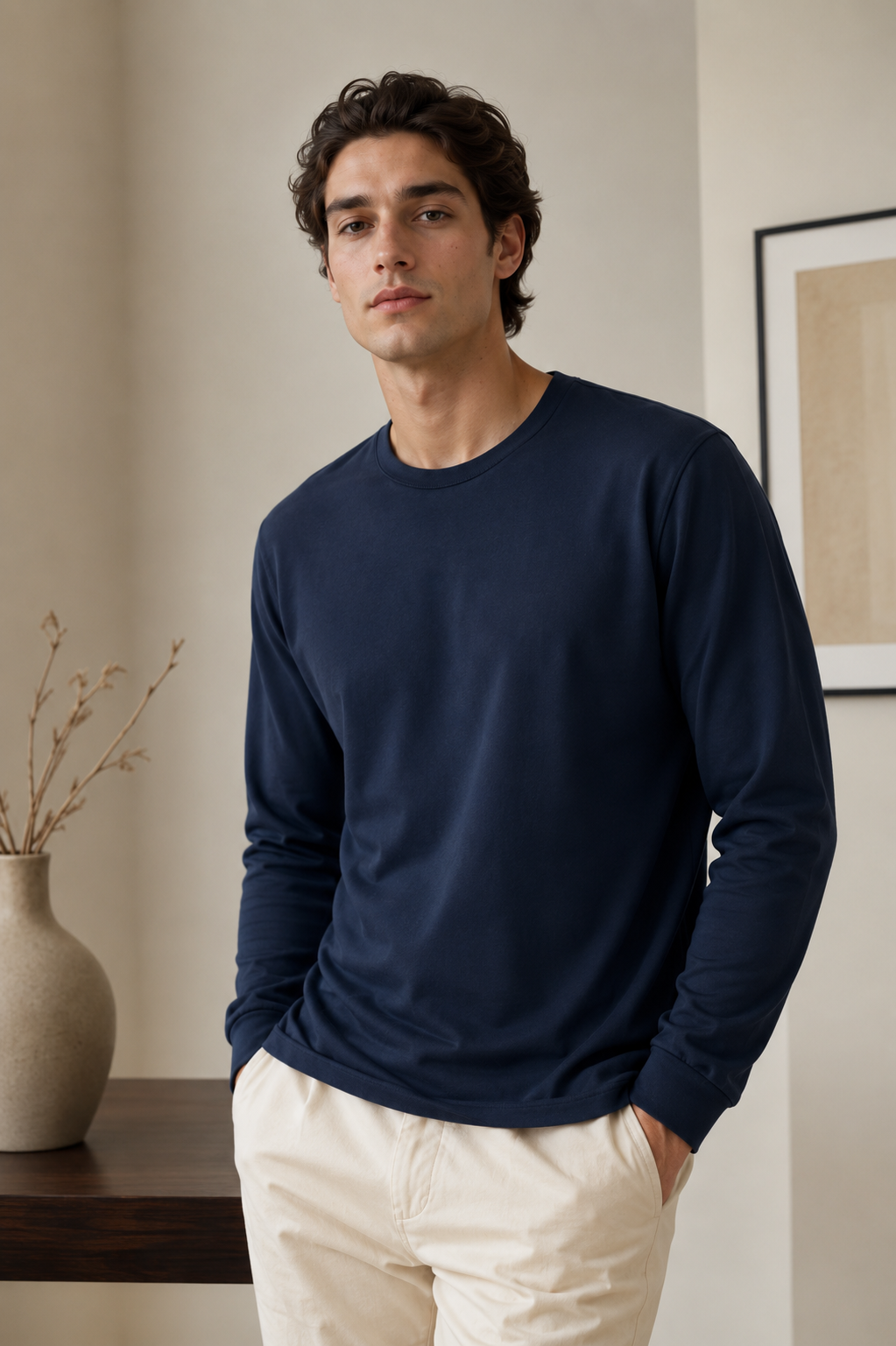Essential Long Sleeve - Navy
