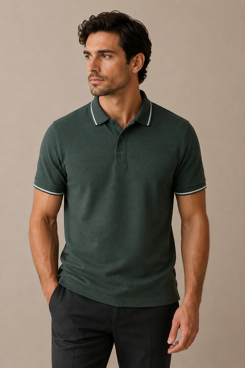 Essential Polo - Vintage Green