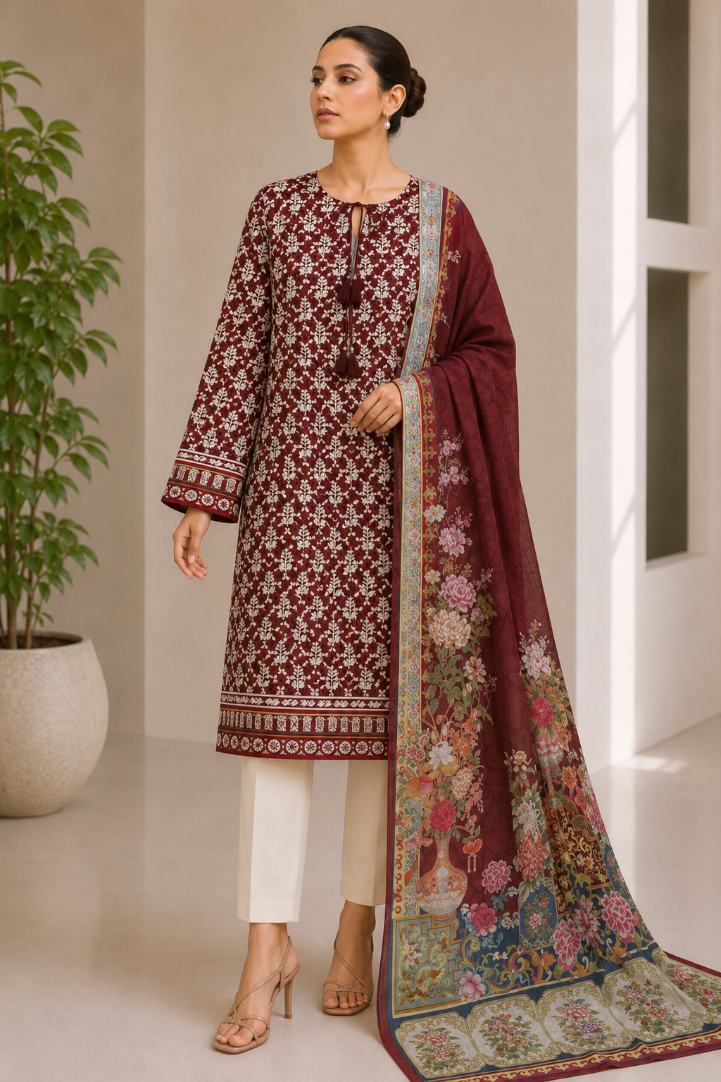 Bonanza 3PC unstitched 09B