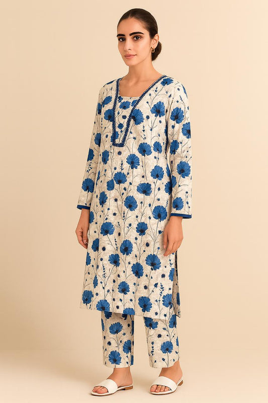 Shifona – 2 Piece Ready to Wear Printed Lawn Suit – Design 9