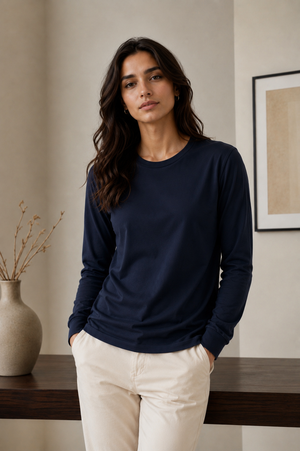 Essential Long Sleeve - Navy