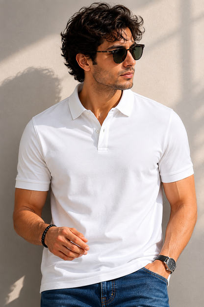 Signature Polo - White