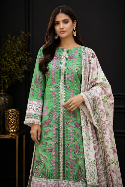 Bonanza 3-Piece unstitched Lawn Suits D-5