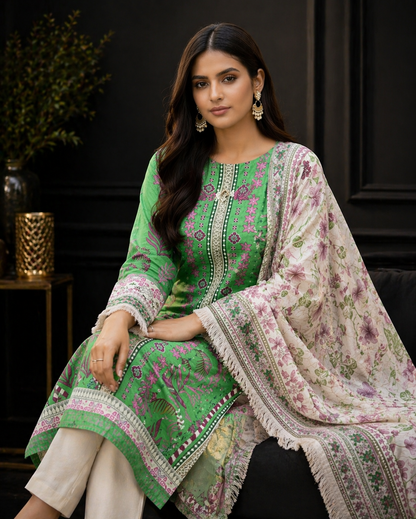Bonanza 3-Piece unstitched Lawn Suits D-5