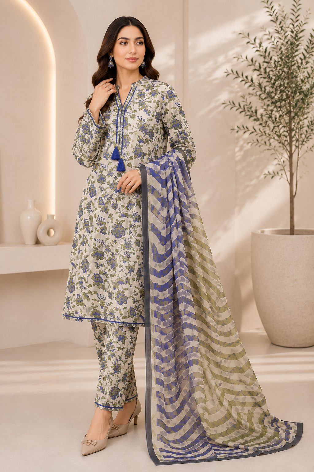 Azure Blossom | Unstitched