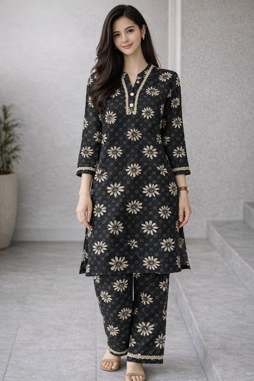 Shifona – 2 Piece Ready to Wear Printed Lawn Suit – Design 7