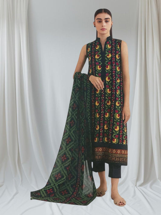 Sapphire Daily – 3 Piece Unstitched Printed Lawn Suit – Design 2