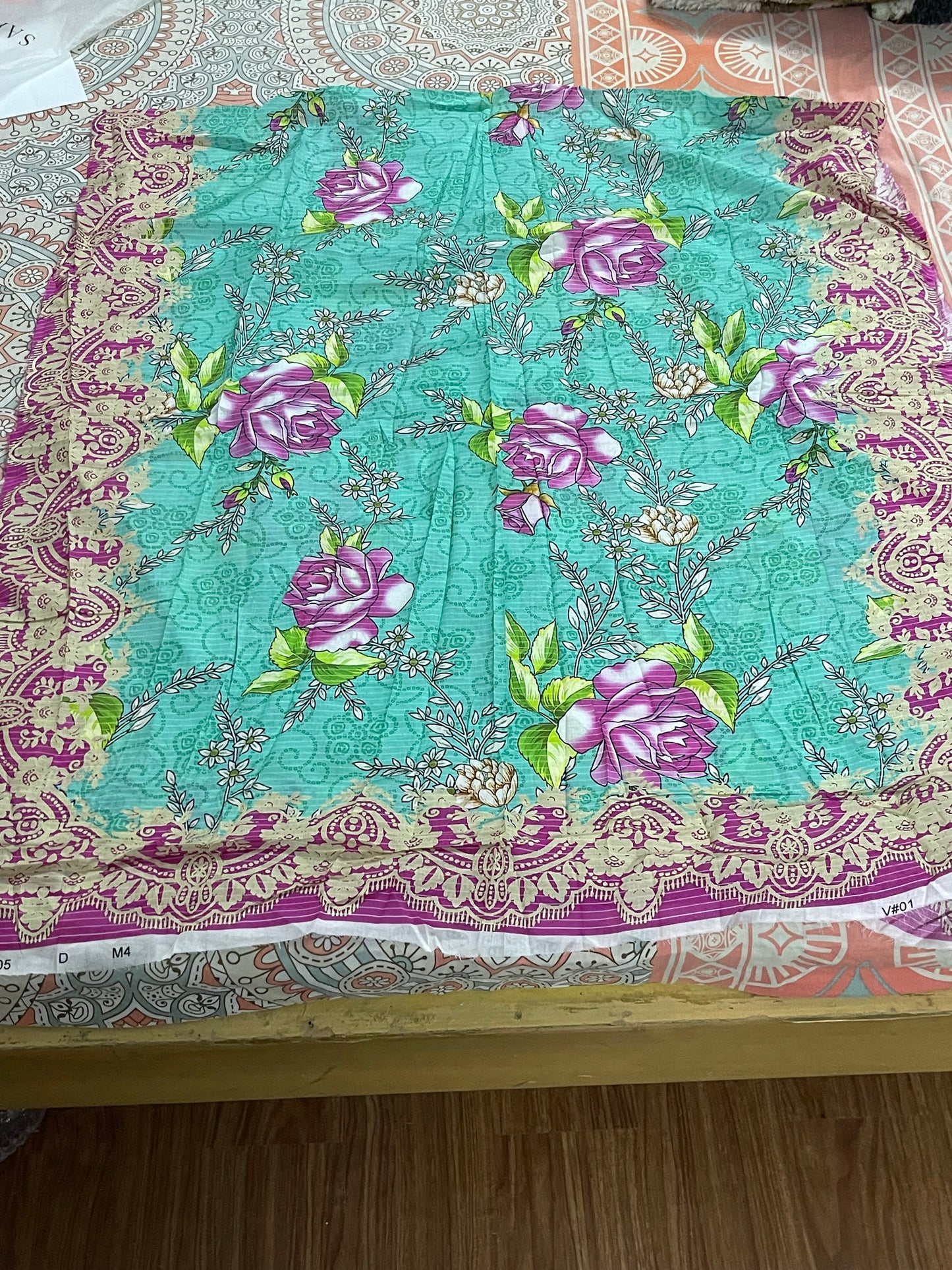 Aqua Roselle | Unstitched