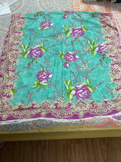 Aqua Roselle | Unstitched
