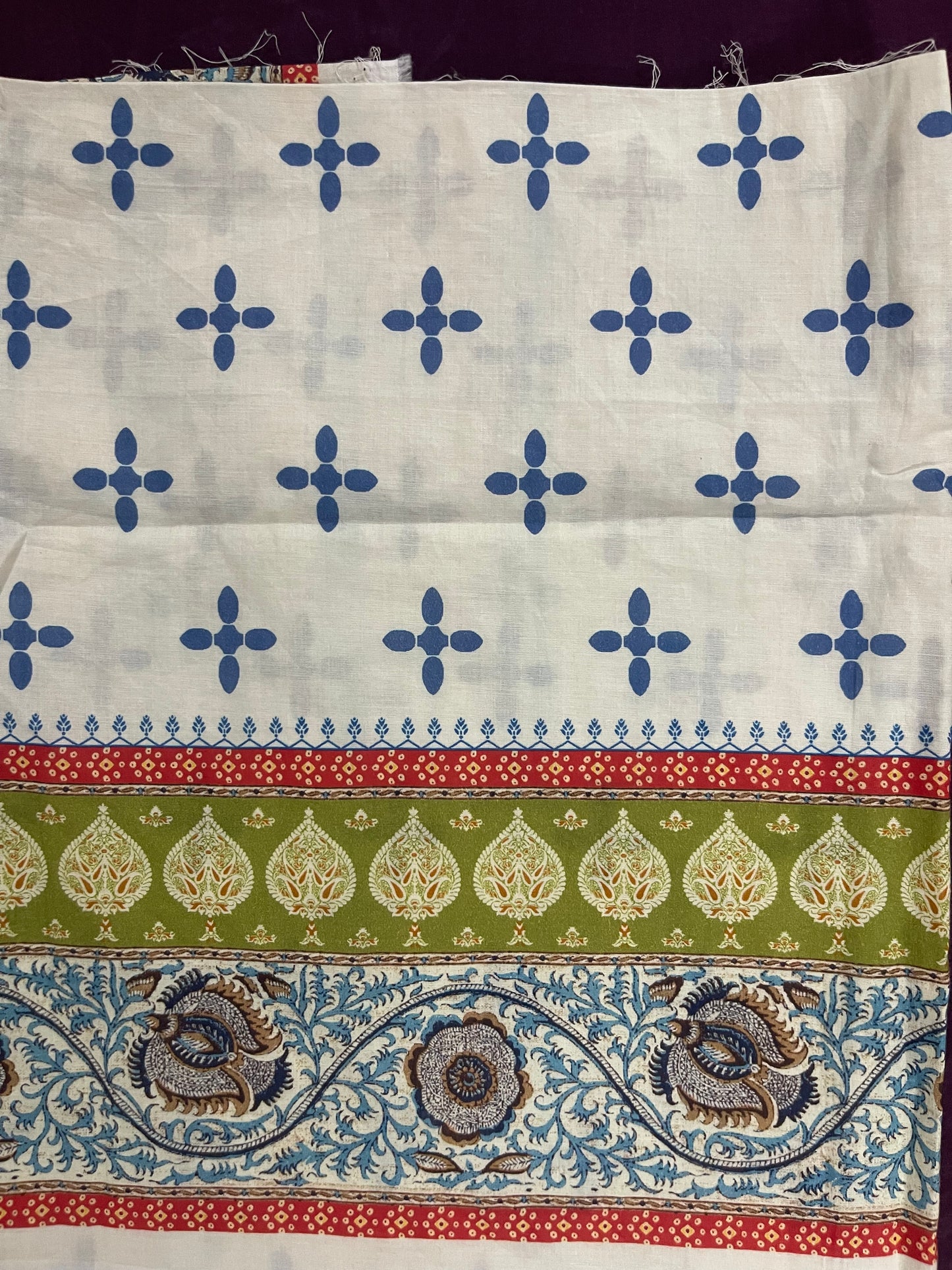 J. Emb. unstitched 3PC Lawn Suit JL-26-1096