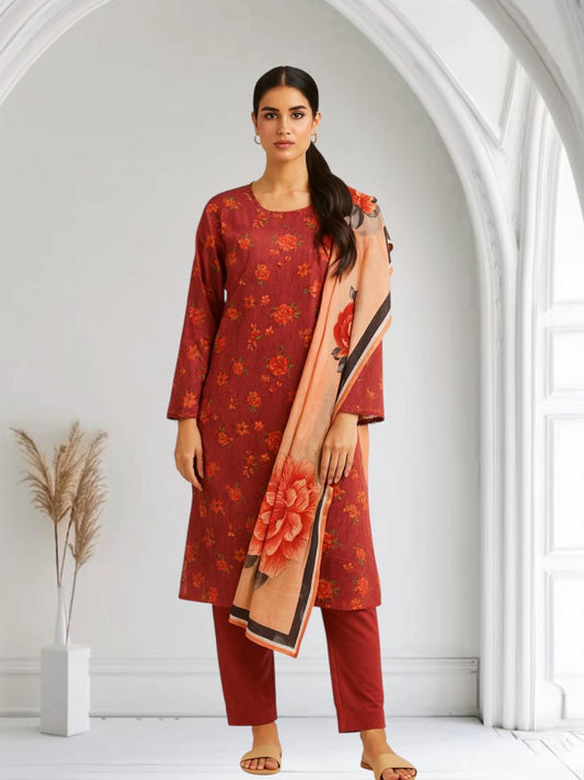 Loraim – 3 Piece Ready to Wear Lawn Suit – Design 10