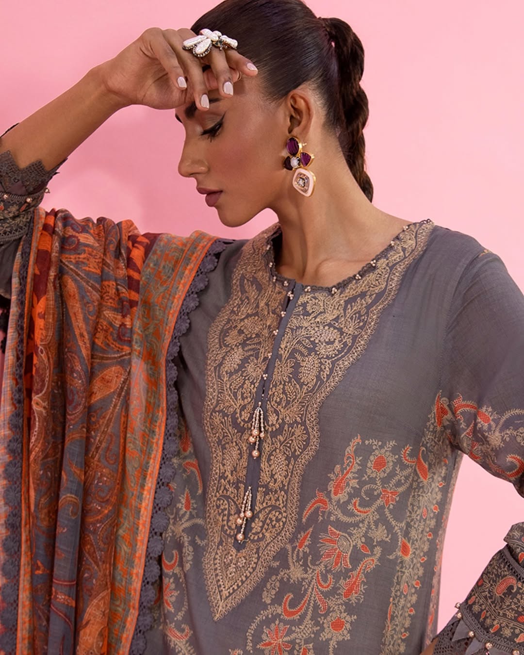 Sana Safinaz Classic '25 Vol 3 – 3-Piece Unstitched - Design 5